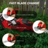 Cordless Hedge Trimmer Electric Grass Trimmer Bush Trimmer Grass Shears Garden Tools for Milwaukee 18V Battery (No Battery) 6