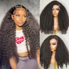 13x6 13x4 HD Lace Frontal Wig 360 Full Lace Wig Kinky Curly 30 Inch Lace Front Wig Human Hair Glueless Wig Deep Wave Frontal Wig 4