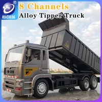 Alloy RC Dump Truck 8-Channel Large-Scale Remote Control Engineering Vehicle Multi-functional Lighting and Sound Simulation 1