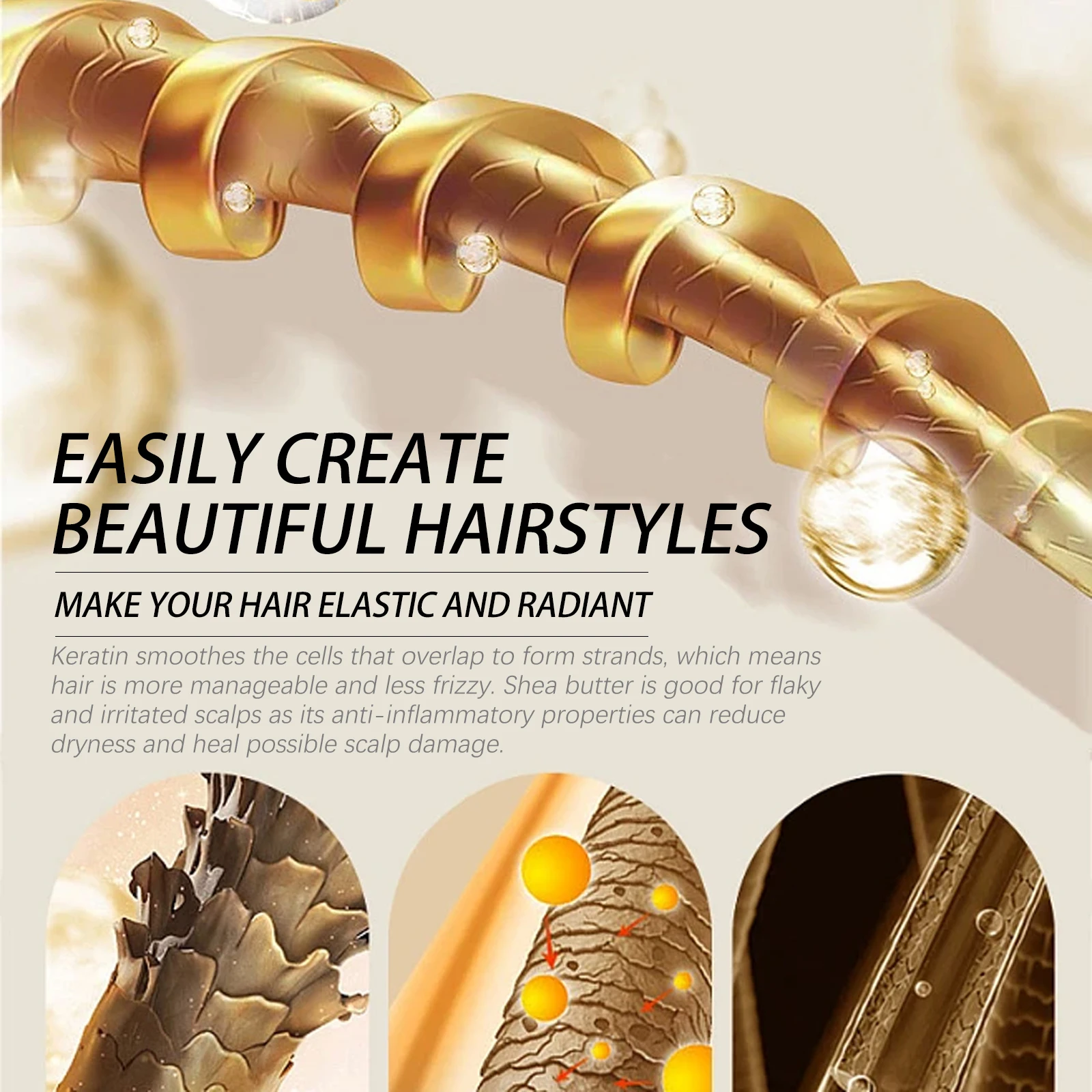 EELHOE Rosemary Hair Mask Deeply Nourishing Reduce Dryness Repair Damaged Hair Anti-frizzing Strengthening Hair Care Mask