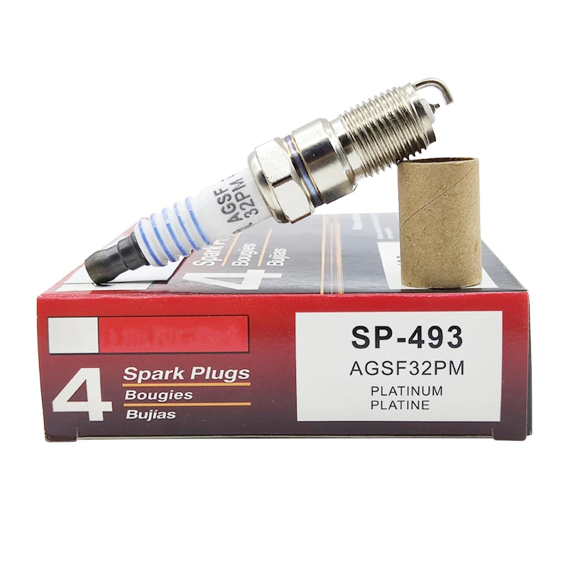 

4/6PCS SP-493 AGSF32PM Platinum Spark Plug For Ford Mustang Explorer Expedition F-150 E-150 E-250 Lincoln Town Blackwood Mercury