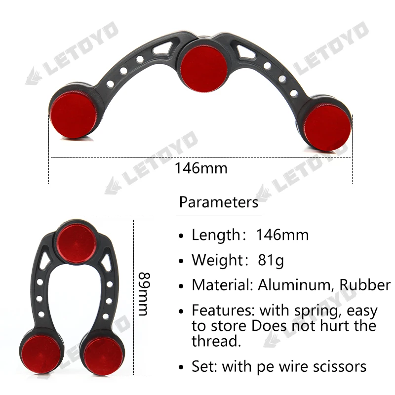 Herramienta Para Hacer Nudos GT Knot Assist 2.0 - Para Pesca, Une Línea Trenzada Con Líder, Material CFRP, Plegable