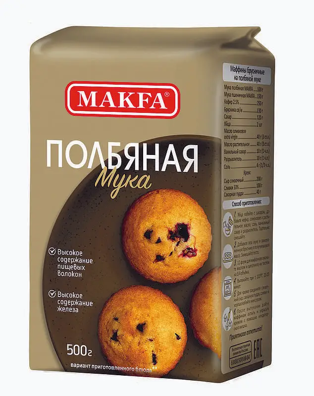из 6 штук Мука полбяная Макфа 