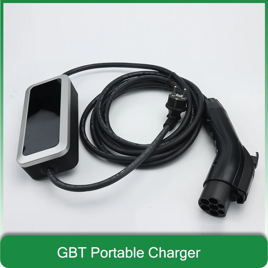 Gbt Eu Schuko Plug Caricatore Portatile Ev 16A 3.5Kw Regolabile Cinese Auto Elettrica Veicolo Cavo Di Ricarica Controller Wallbox Byd