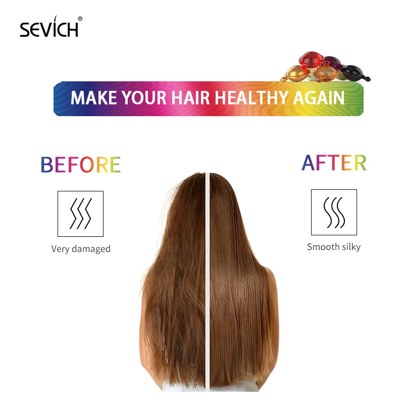 30PCS Hair Vitamin Capsules Keratin Complex Oil Moisturizing Nourishing Hair Serum Treatment Oil for All Repair