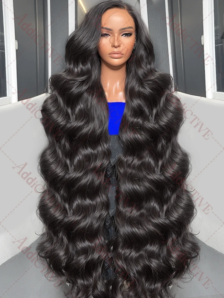 Human Hair Wig 220% Transparent HD Body Wave 5x5 Closure 30 40 Inches 13x6 13x4 Lace Front