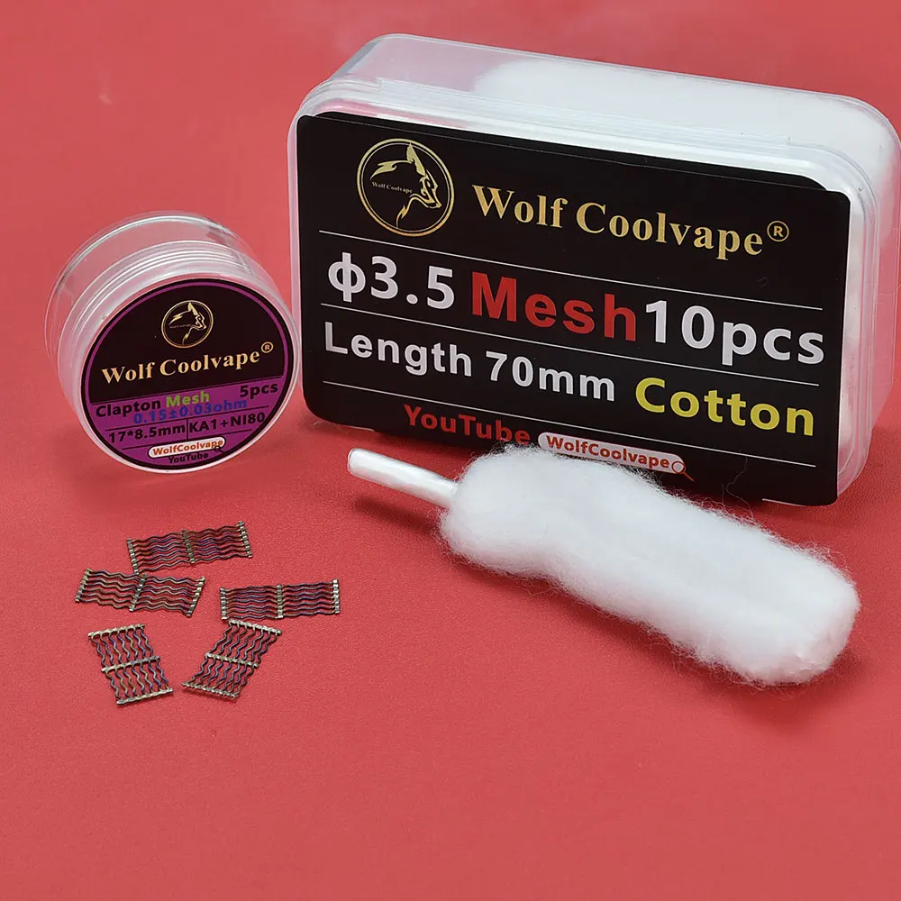 

Replacement heat wire Clapton nexmesh Coil Ni80 and A1 0.2ohm Replacement Mesh heat wire for Profile RDTA /1.5 RDA