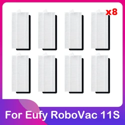 Enhanced Robot Vacuum Replacement Accessory Kit with Main Roller, Side Brush, Pre-Filter, and HEPA Strainer (8 filters)