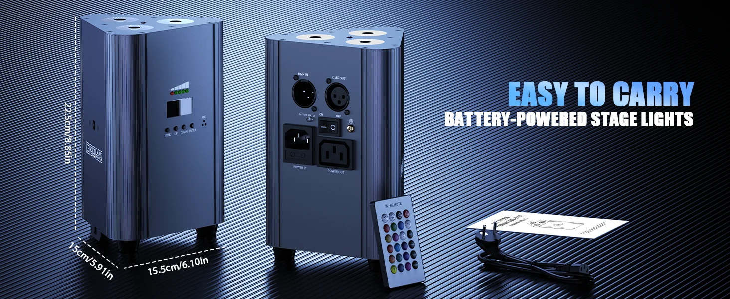 RGBW Triangle Battery Par Light