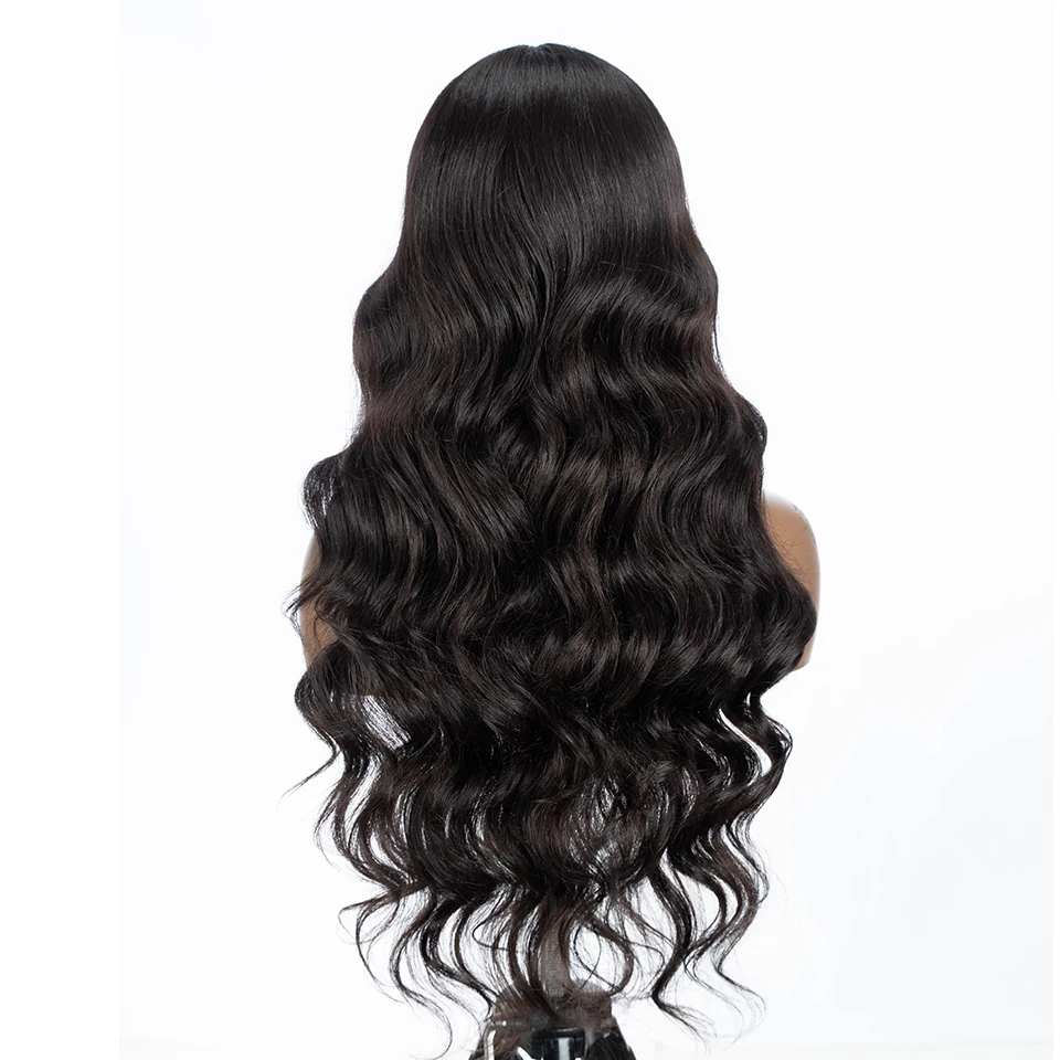 Synthetic Lace Wigs Black Women Long 28 inch Body Wave Wavy Middle Part Lace Wig Ombre Blonde Brown Cosplay Wigs lace front wig