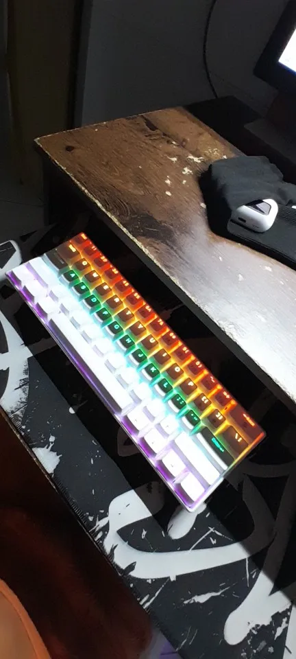 APAYADO K61 60% Wired Mini Mechanical Keyboard RGB photo review