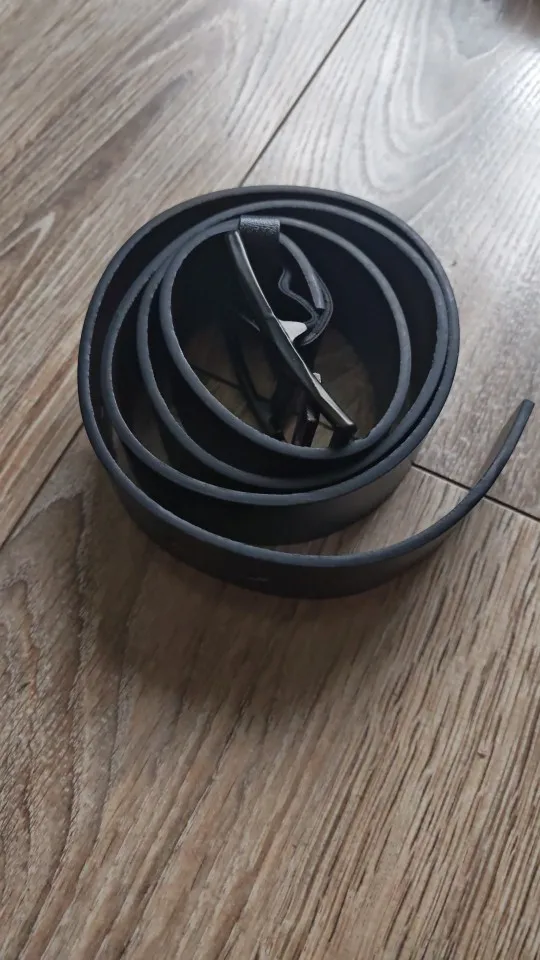 MIDNIGHT SOVEREIGN™ – Black Buckle Genuine Leather Belt photo review