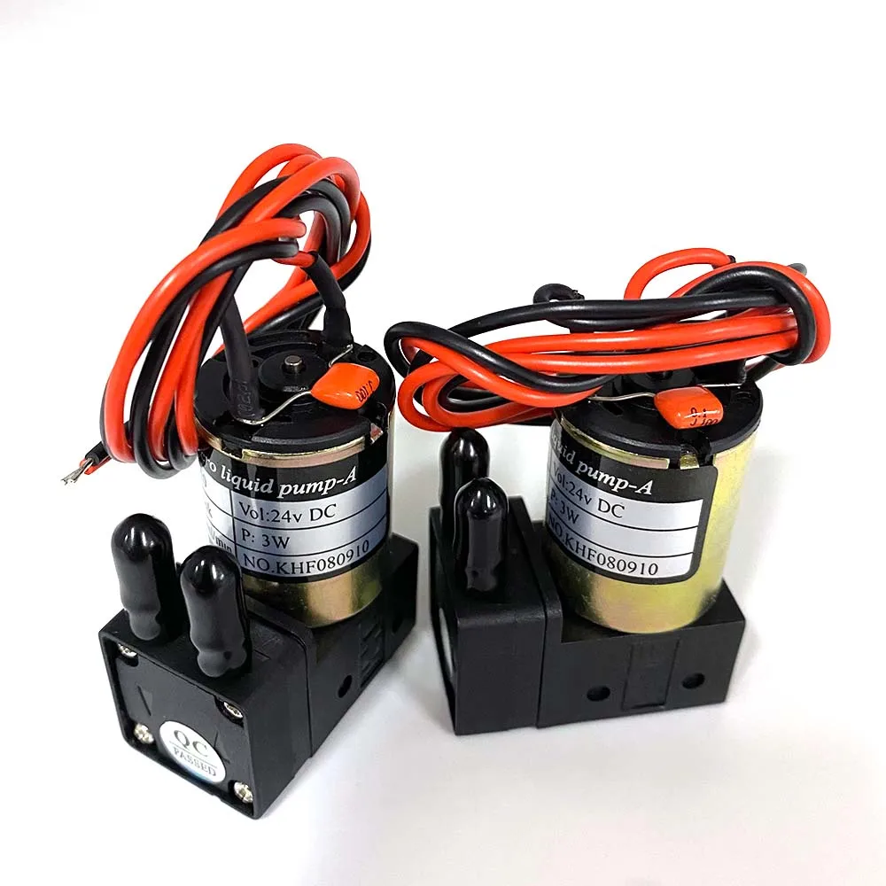 

DC 24V 3W 100-200ml/Min Ink Pump for Inkjet Solvent Printer KHF-10 Solvent Ink Pump for Crystal Gongzheng Large Format Printer