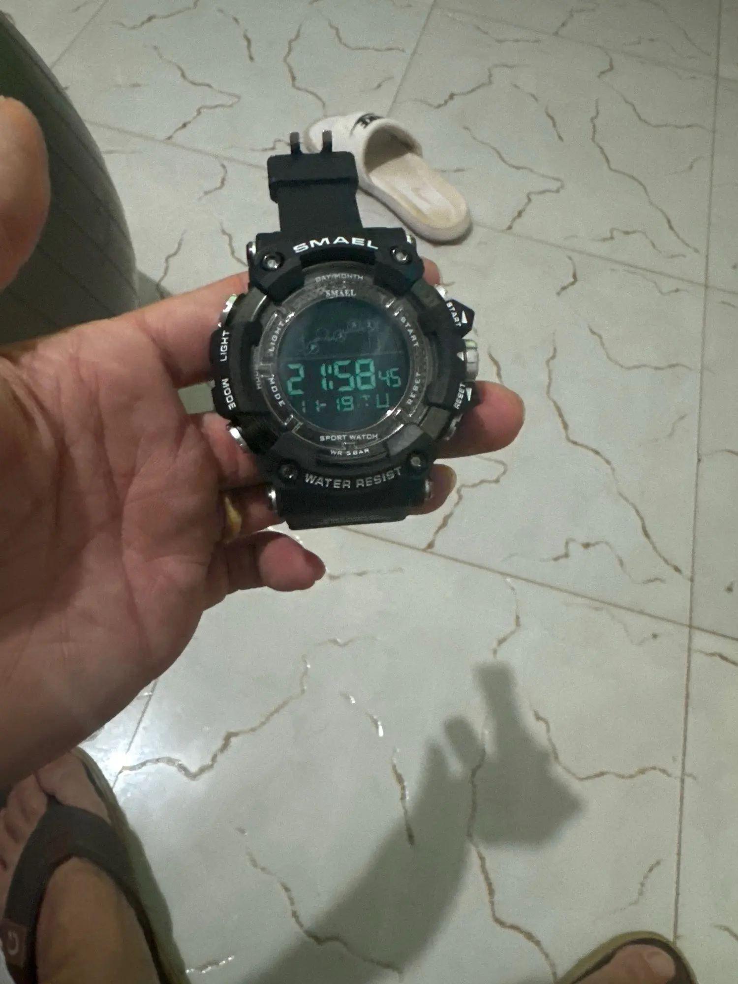 Relógios militares masculinos, relógio esportivo à prova d'água, despertador, tempo duplo, relógios de pulso digitais 8049b, relógios militares photo review