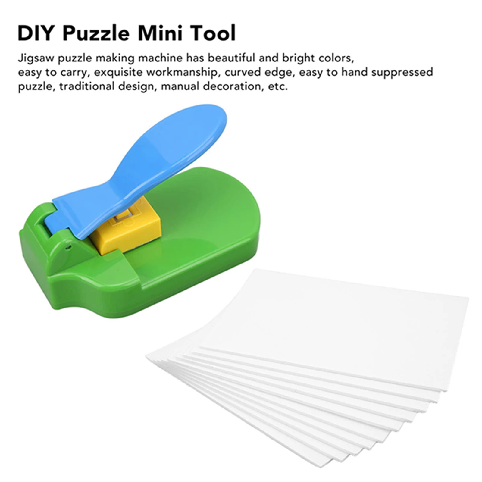 DIY Jigsaw Puzzle Maker Create Unique Jigsaw Puzzles Puzzle Making Machine with 10 Adhedive Foams Picture Photo Cutter for Fun jigsaw puzzle maker