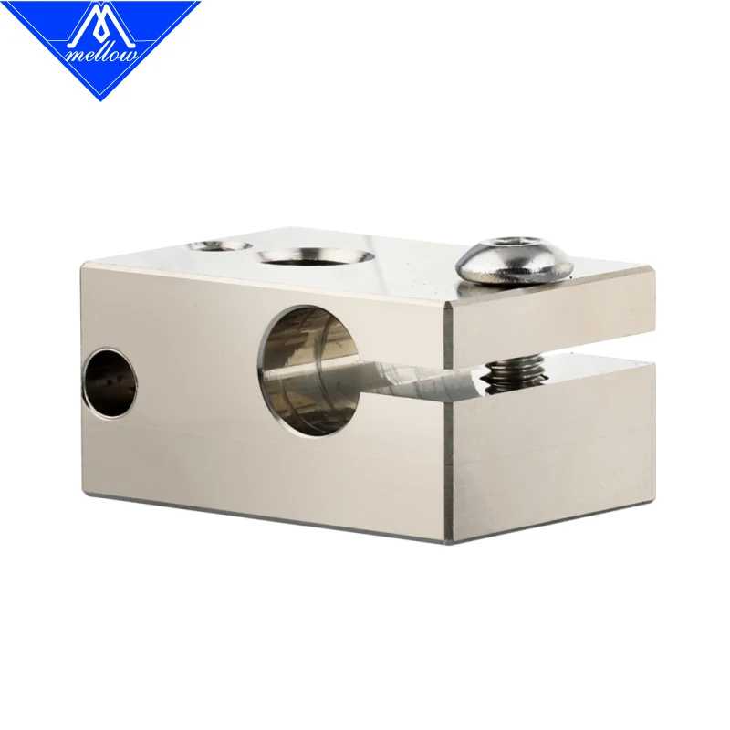 Mellow-bloco Aquecedor de Cobre Todo em Metal Extrusão Dupla Cnc Placa de Cobre Pt100 j Impressora 3d v6 Produto Quente - Imagem 2