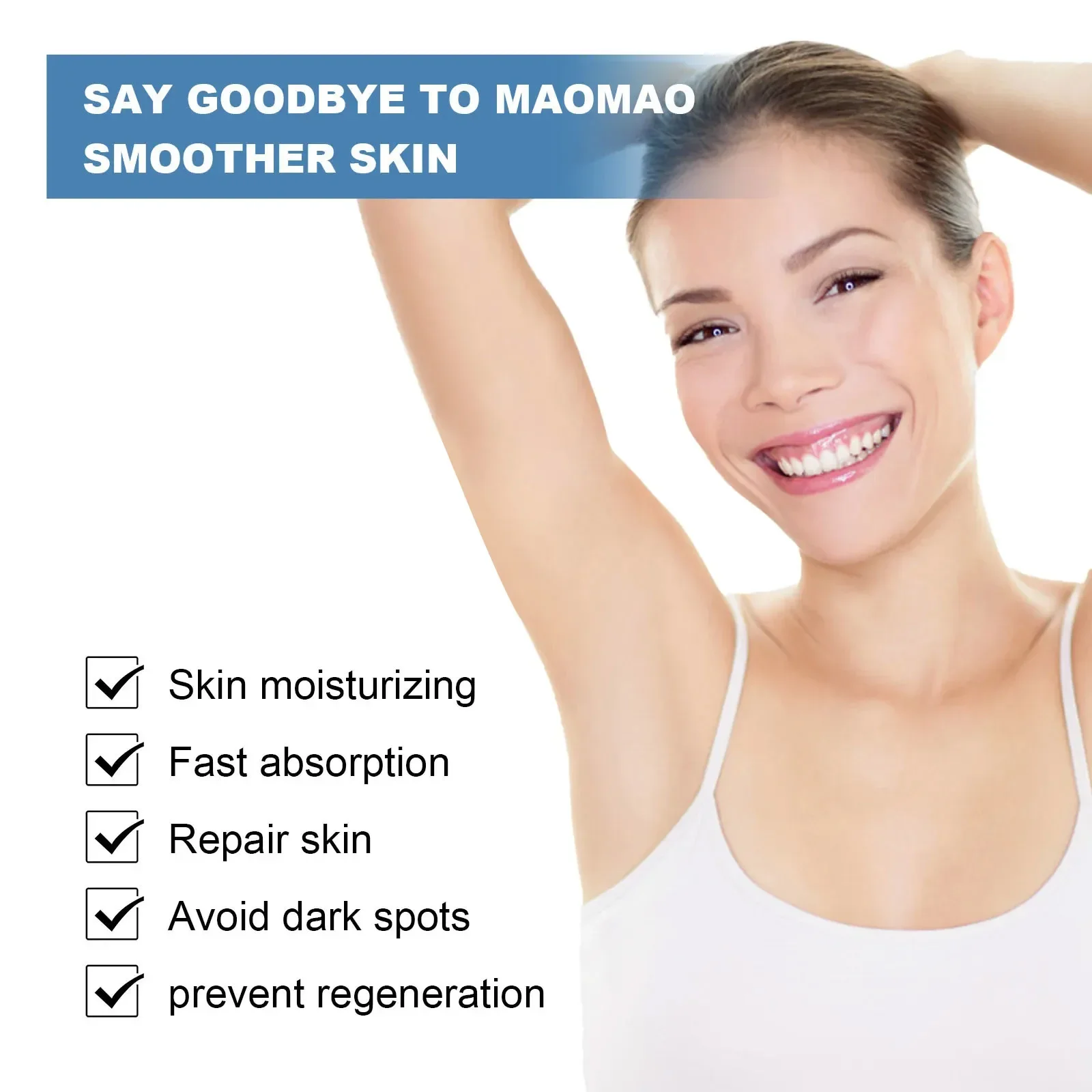 Permanentes Haarhemmendes Serum Stoppt das Haarwachstum Körper Achseln Beine Arme Befeuchten Aufhellung Kraftvolles schmerzloses Enthaarungsserum_voghion.com