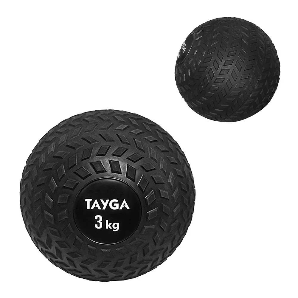 Pelota para ejercicio/azote/ slam, Tayga 3 Kg color negro