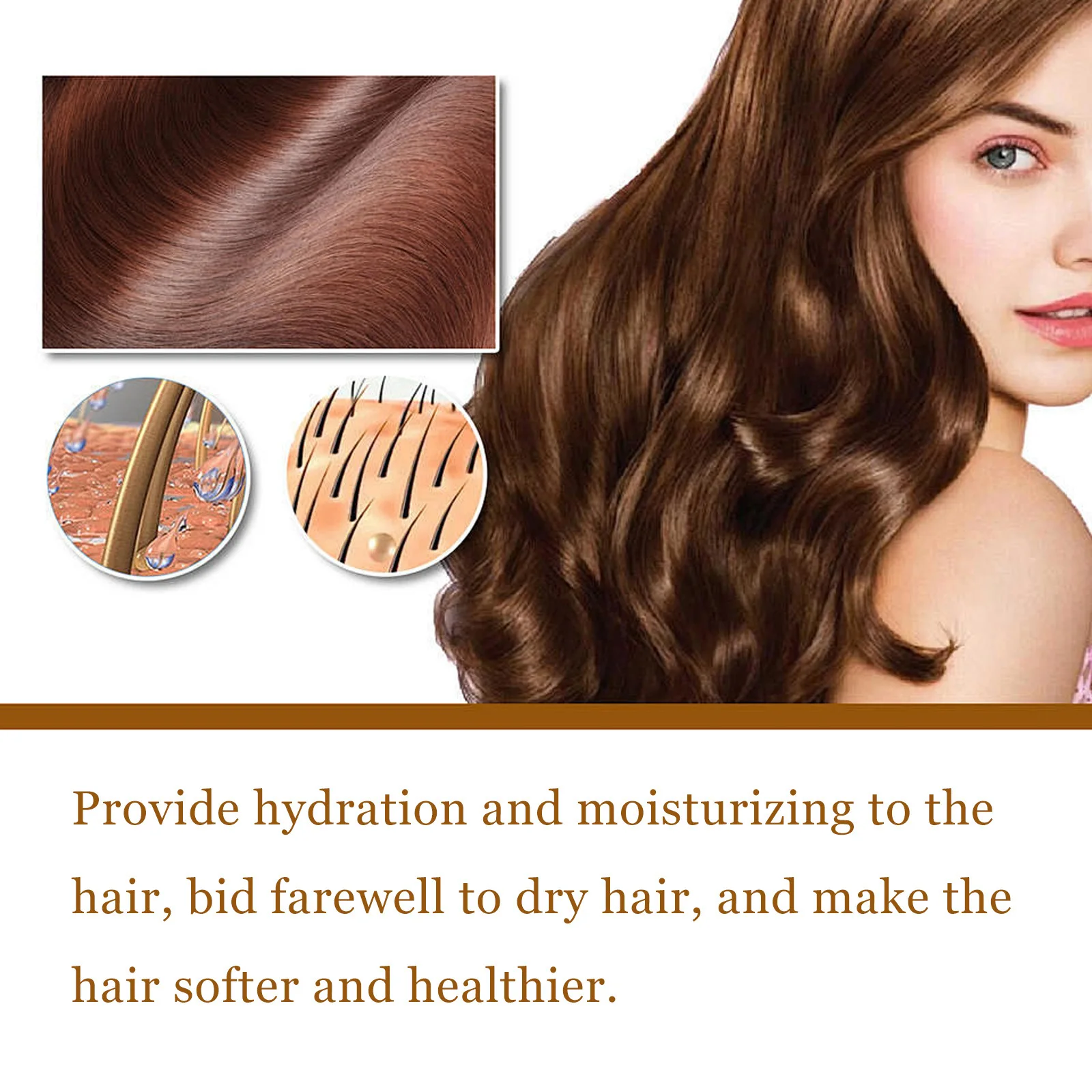EELHOE Hair Styling Oil Long Lasting Styling Moroccan Hair Curl Enhancer Curl Defining Cream Moisturizing Conditioner 300ml