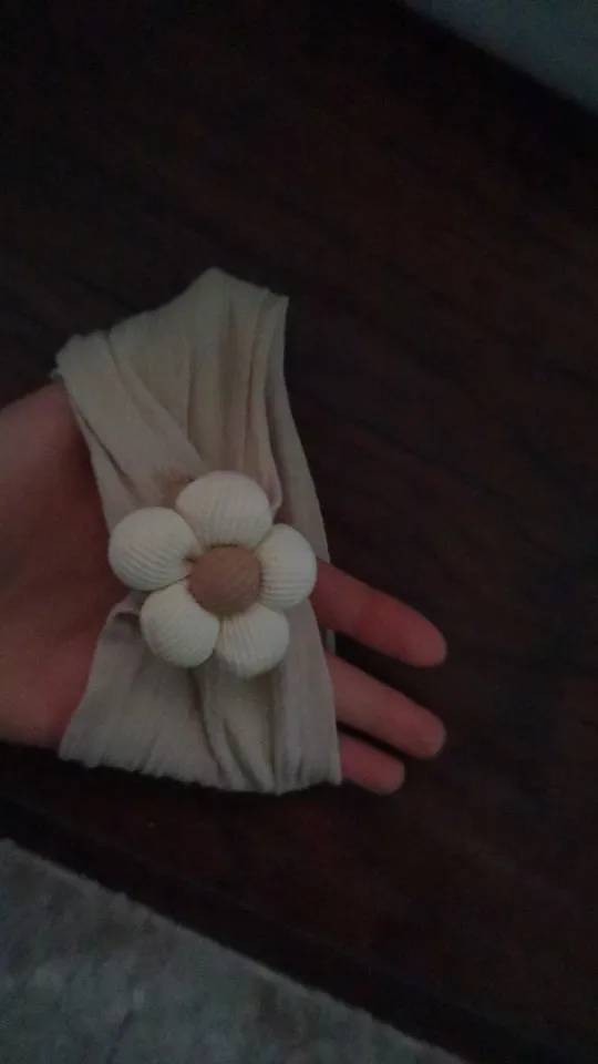 Cute Floral Nylon Baby Headband photo review