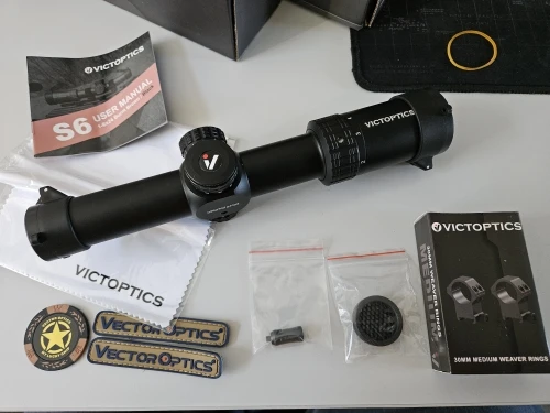 VictOptics S6 1-6x24 SFP Riflescope With Red&Green Illumination