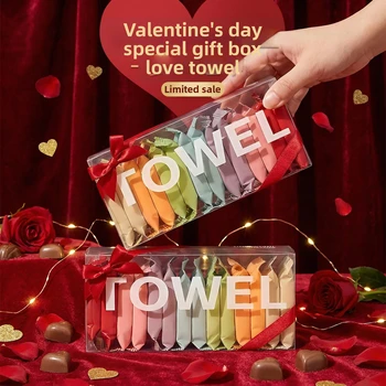 ThTravel Towelletsoughtful Valentines Gift for Him/Her -Individually Wrapped Compressed Towels,Soft Cotton Facial Towellets for Travel, Hygienic 1