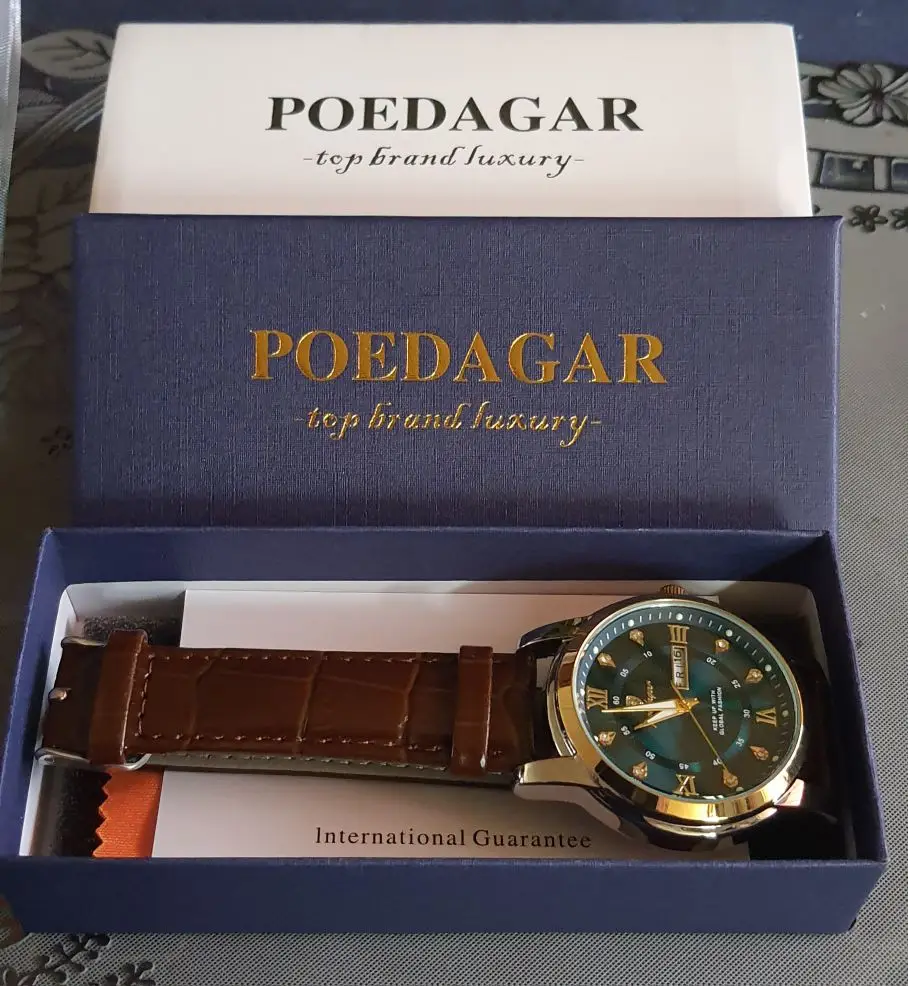 POEDAGAR Luxury Man Wristwatch photo review