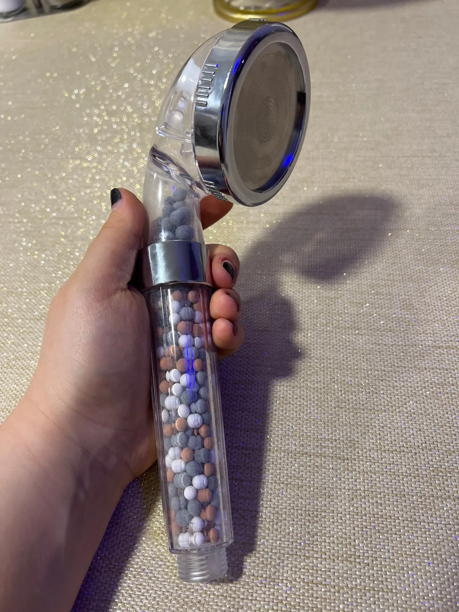 Negative Ion Shower Head Relax in an EcoFriendly Shower Le Marchand