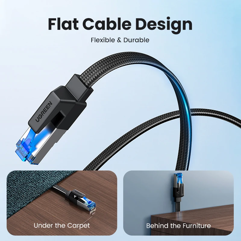 Câble Ethernet 3m RJ45 mâle/mâle Cat 8 U/FTP UGREEN NW134 - Bestpiles