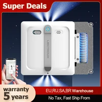 2026 Window cleaning robot Liectroux S9,with 2 roller brushes,6-way water pump spray,9KPa,frameless works,app control