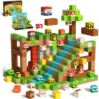 Magnetic Building Blocks Super Mario Toddler Toys for Boy Girl 3+ Build Magnet Cube STEM Game Sensory Christmas Gift for Kid Set 1
