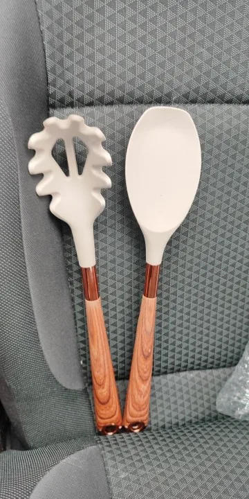 Soft Grip Kitchen: Silicone Kitchenware Set, Gentle on Pots, 5 Chic Color Options photo review