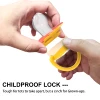 Miyocar Lovely Lion Baby Detachable Pacifiers Bring Replacement Teats Includes 3 Different Size Silicone Teat for Boy and Girl 4