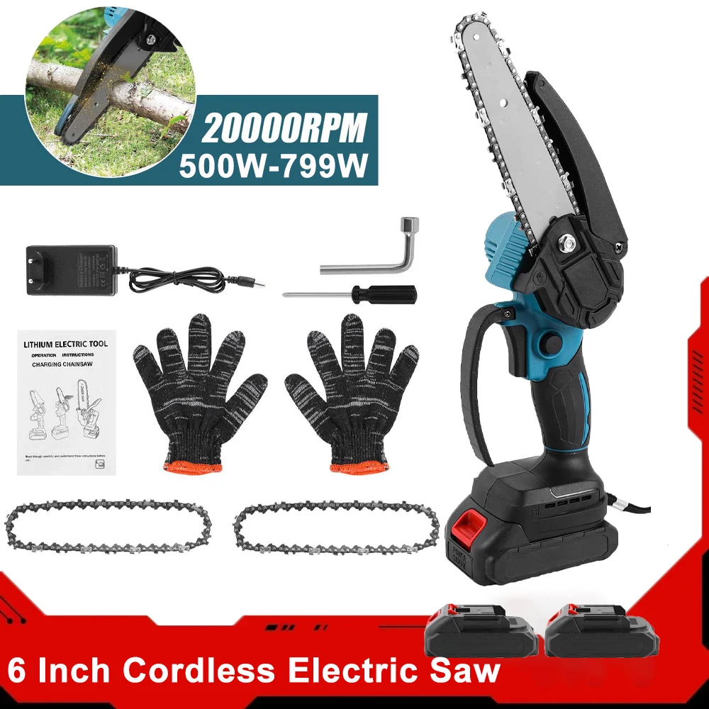 6InchCordlessElectricSawforMakita18VBatteryAutomaticOiler