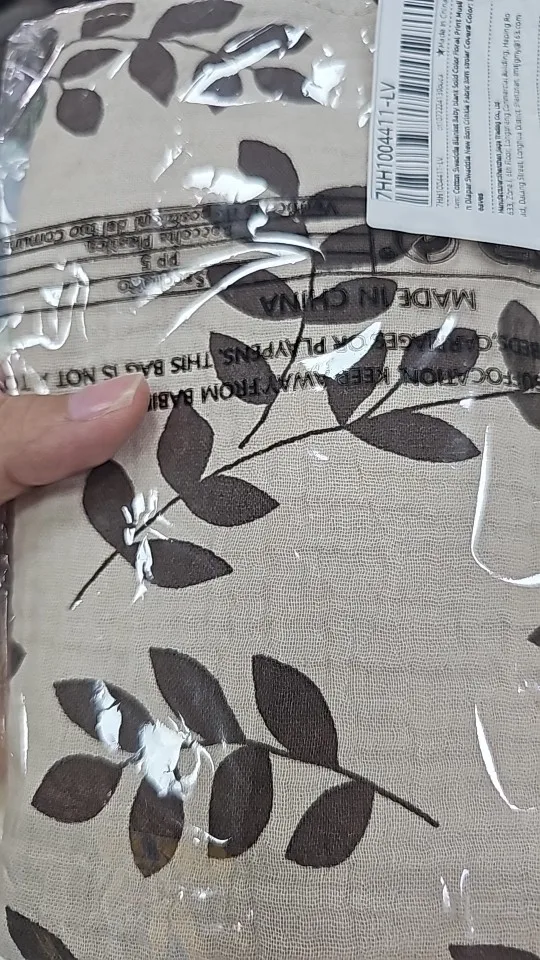 Cotton Swaddle Blanket Baby Blanket Solid Color Floral Print Muslin Diaper Swaddle New Born Crinkle Fabric Born Stroller Cover photo review