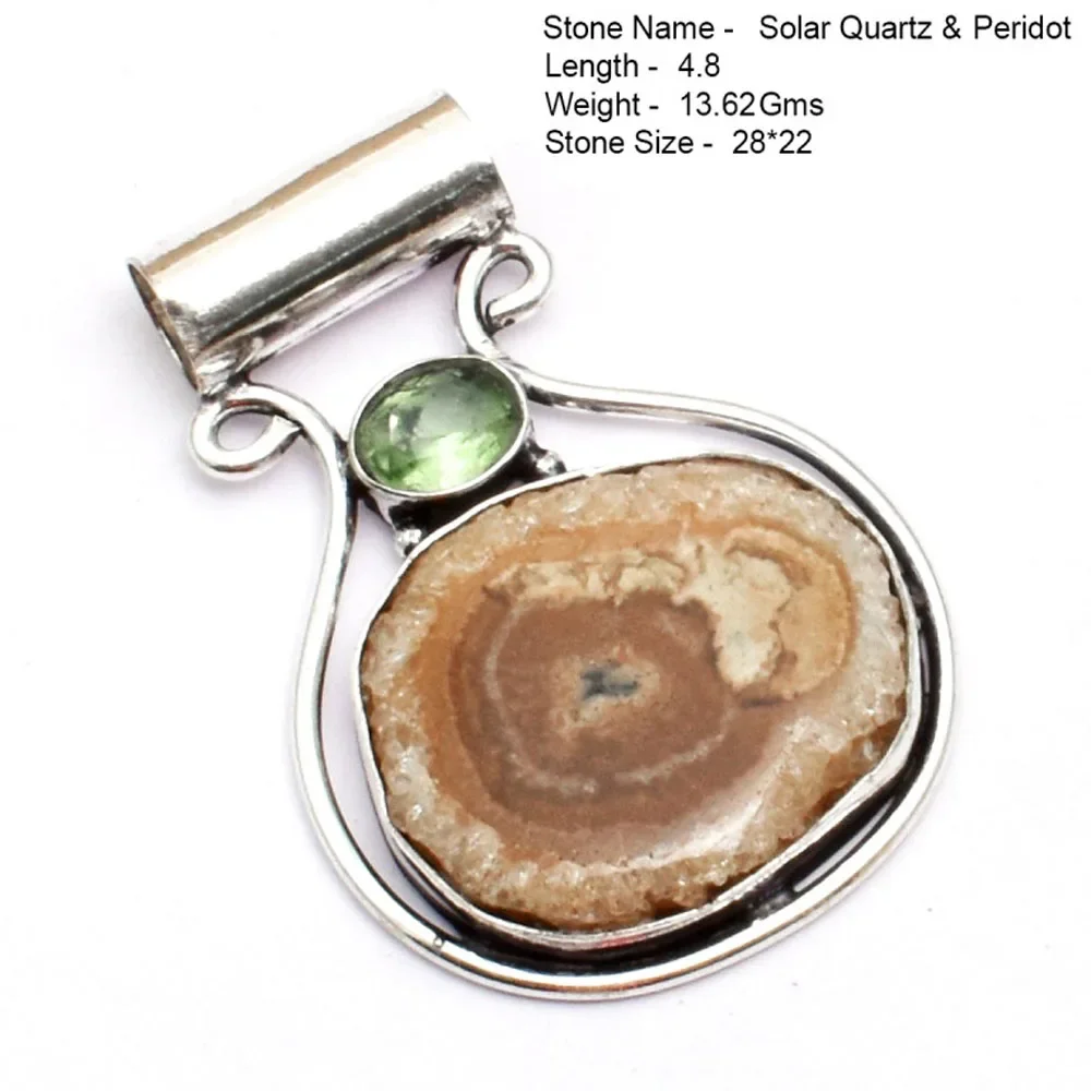 Genuino Labradorite Rubino Turchese Zaffiro Diaspro Agata Occhio Di Tigre Rubino Zoisite Ciondolo Sillver Overlay Rame