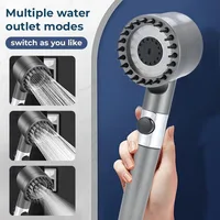 High Pressure Filtered Shower Head with Handheld 3 Spray Modes Anti Clog Nozzles Detachable Hose for Hard Water Bathroom 2