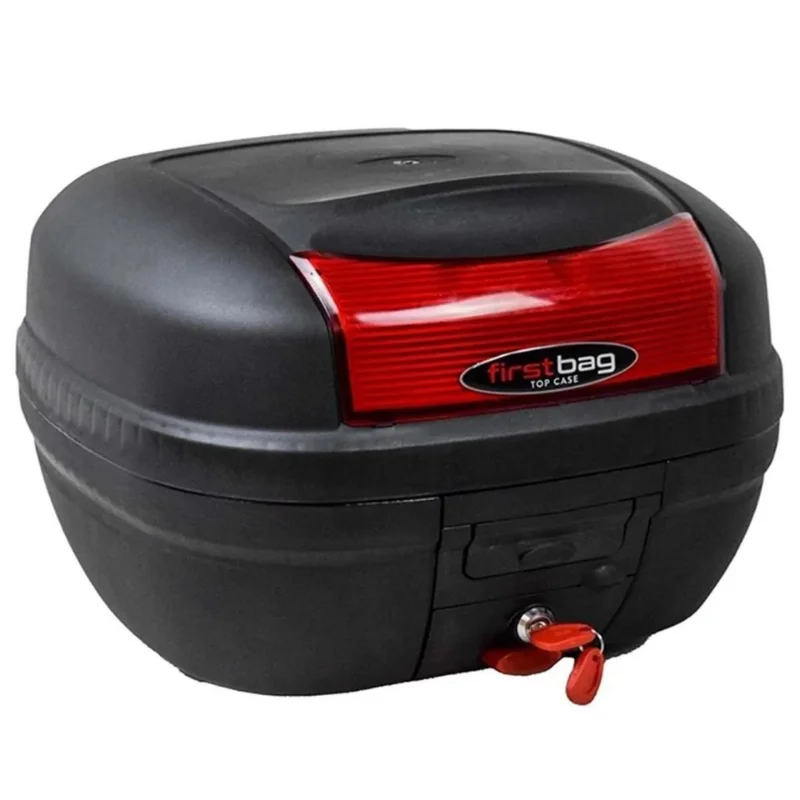 Per Rana Durevole Bagagliaio Posteriore Moto 33L Tronco Nero Con Serratura Scooter Topbox Custodia Abs Shell Con Chiavi