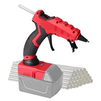 50W Cordless Hot Melt Glue Gun with 30Pcs 7mm Glue Sticks Repair DIY Tool Fit for Milwaukee/Dewalt/Makita 18V Li-ion Battery 1