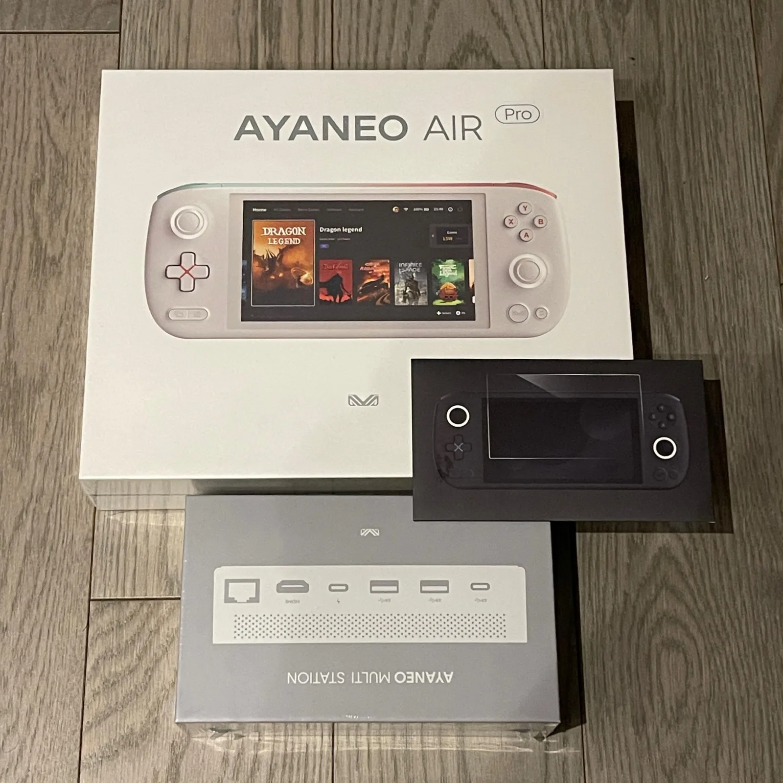 100% Delivery AYANEO AIR PRO HANDHELD AMD Ryzen 5560U 16GB Ram 512GB SSD  white and black