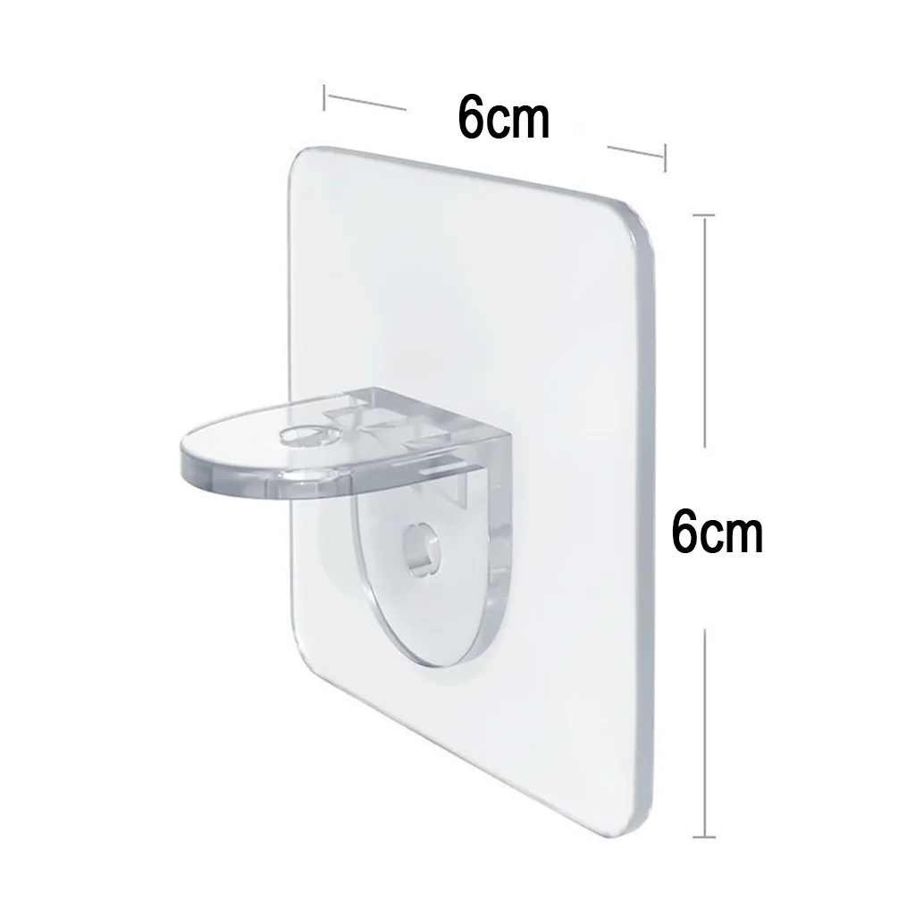 JJYY 4PCS Multifunctional Dual Purpose Shelf Support Adhesive Pegs Plastic Closet Cabinet Shelf Support Bracket Wall Hanger Hook shelf support