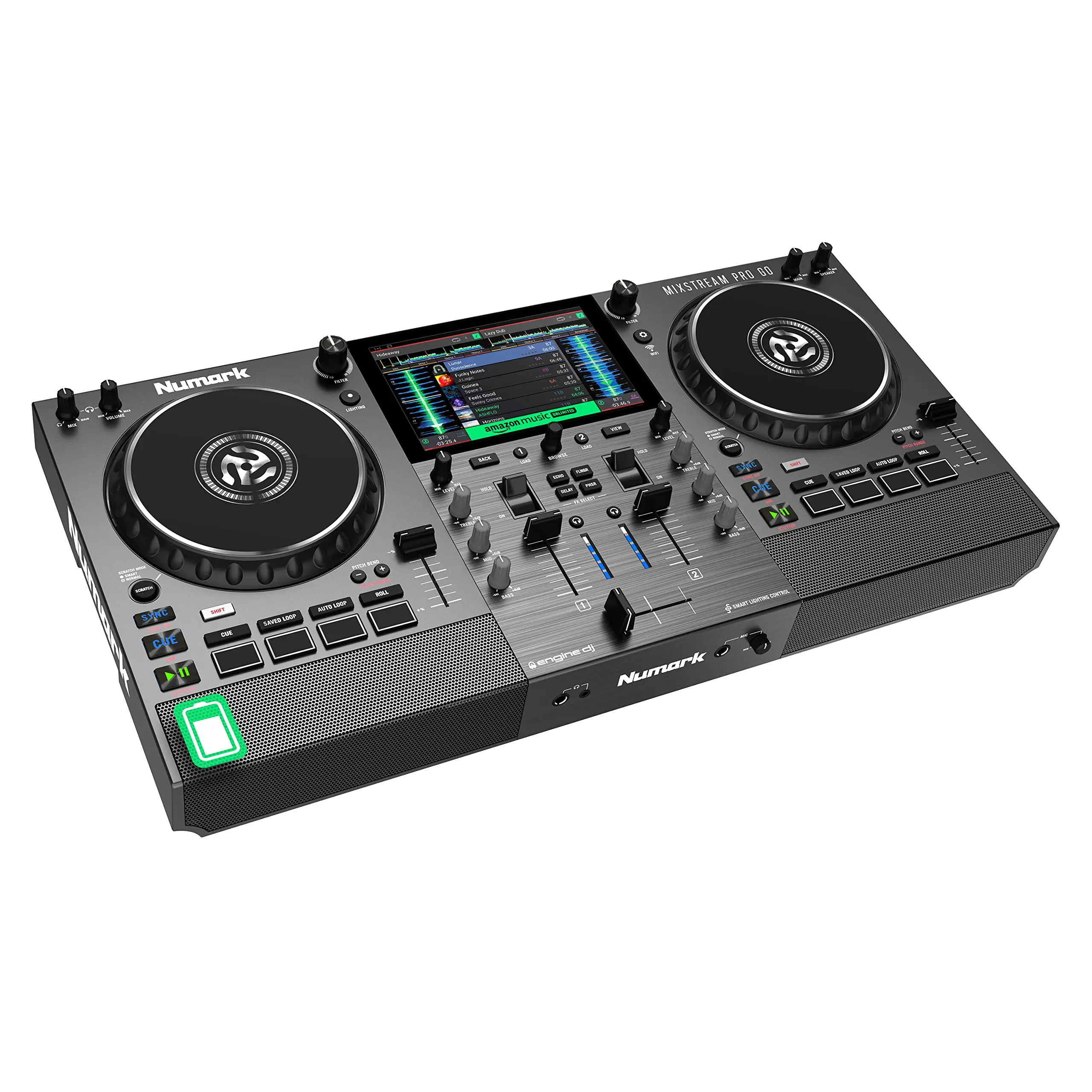 

Большая скидка, продажа, автономный DJ-контроллер Numark Mixstream Pro Go на батарейках
