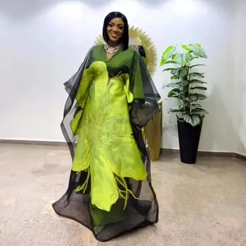 Nuovi abiti africani per donna Abiti africani ricamati di lusso Set da due pezzi abito africano da donna 1