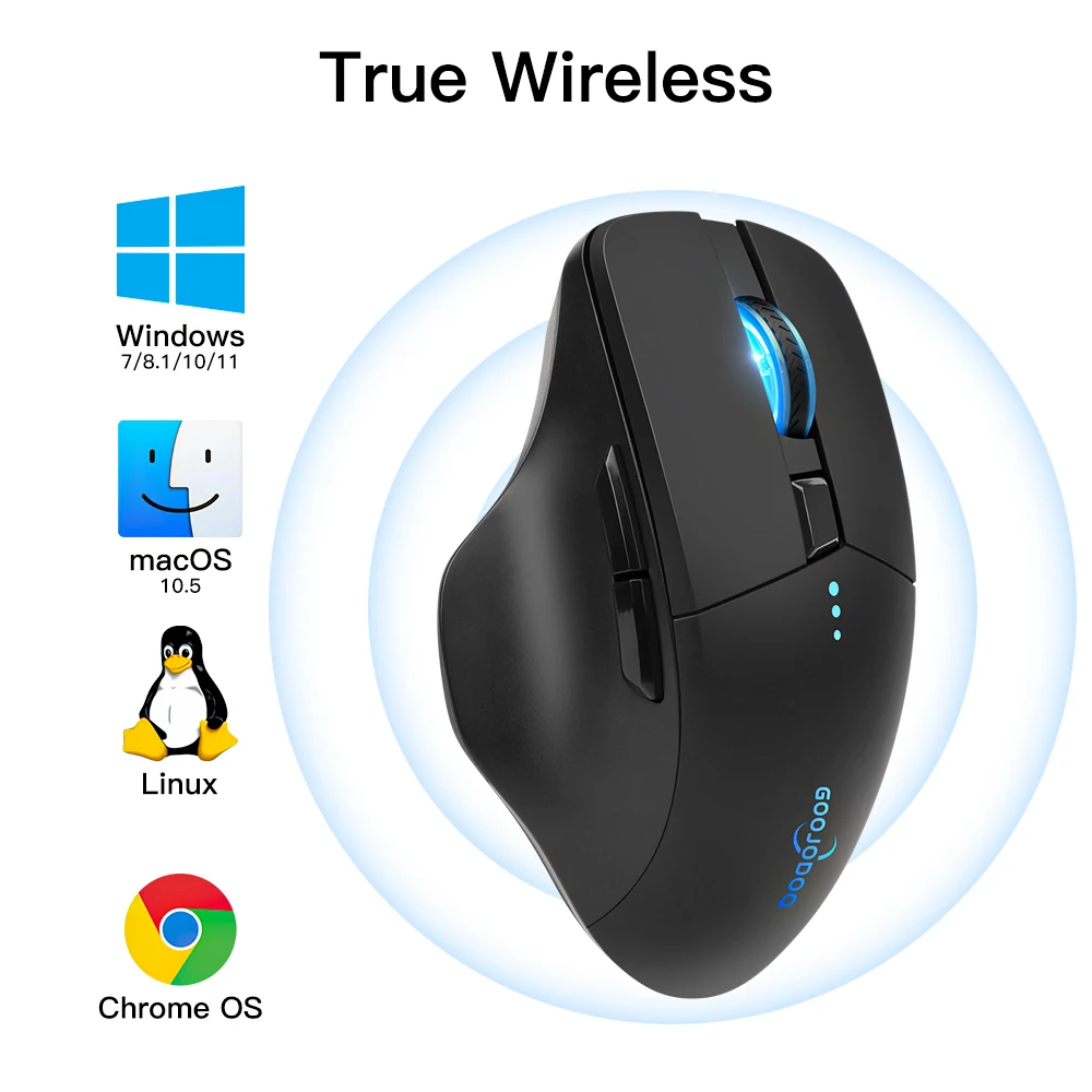 Souris sans fil Bluetooth 2.4G, 4000 DPI, avec capteur optique, 6 boutons muets, pour MacBook, tablette, ordinateur portable et PC