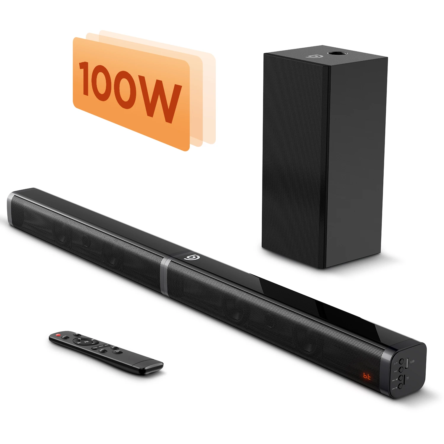 BOMAKER TAPIO V サウンドバーセット BOMAKER 100W TV SoundBar 2.1 Bluetooth Speaker 5.0 Home