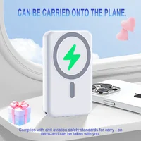 5000 Mah 5W Magnetic Wireless Mobile Phone Power Supply Set with Bracket Digital Display 5000 Mah Power Supply Set 2