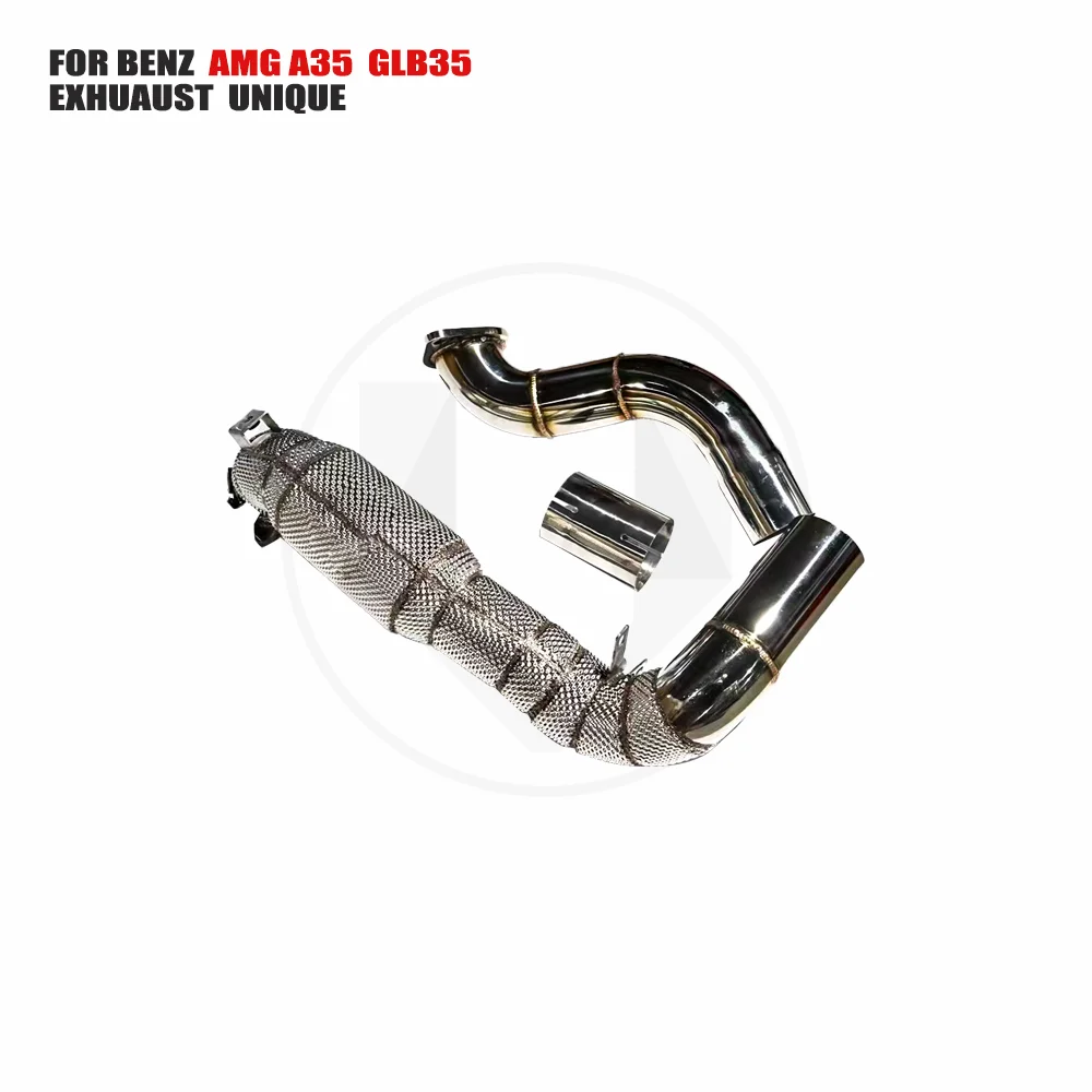 

UNIQUE Exhaust Manifold Downpipe for Mercedes-BENZ CLA200 Car Accessories With Catalytic converter Header Without cat pipe