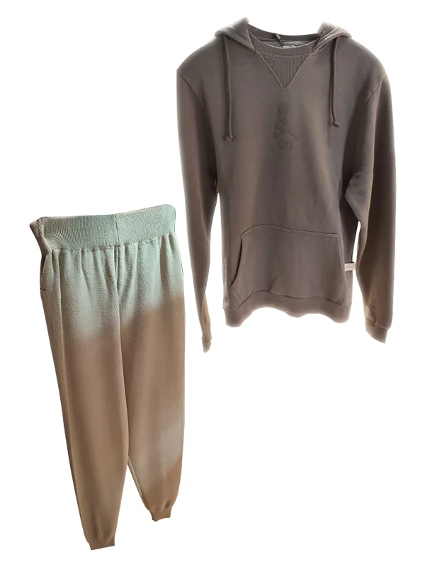 

Vintage Design Knitted Sweater Pants and Sweatshirt Combination