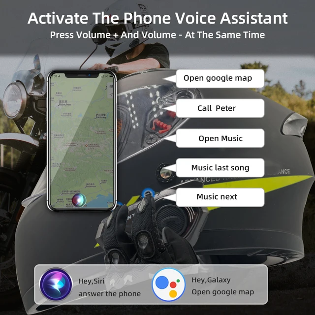 15275-e6952a.jpg WAYXIN-oreillette Bluetooth T2 pour Moto, appareil de communication pour casque de 2 motocyclistes, Intercom pour sièges avant et arrière