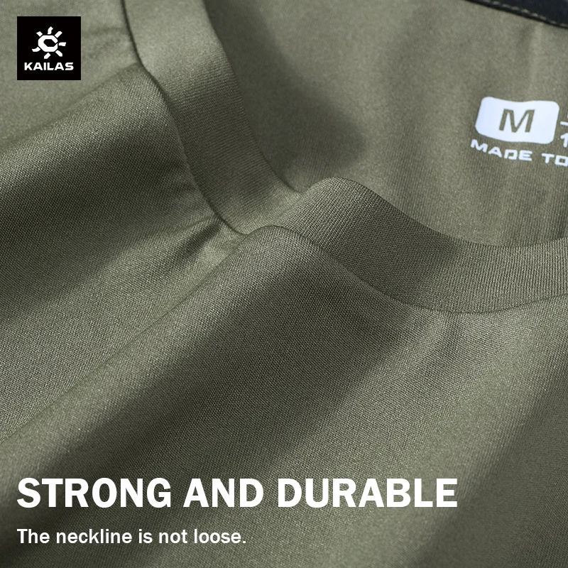 Casual Quick-drying T-shirt For Men Crew Neck Short Sleeve Tee Breathable Cycling Travel Tops Climbing Clothes KAILAS KG2317520